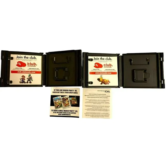 Vintage Nintendo DS, Mario & Luigi Mario Party DS Original CASE ONLY Inserts - Picture 3 of 3